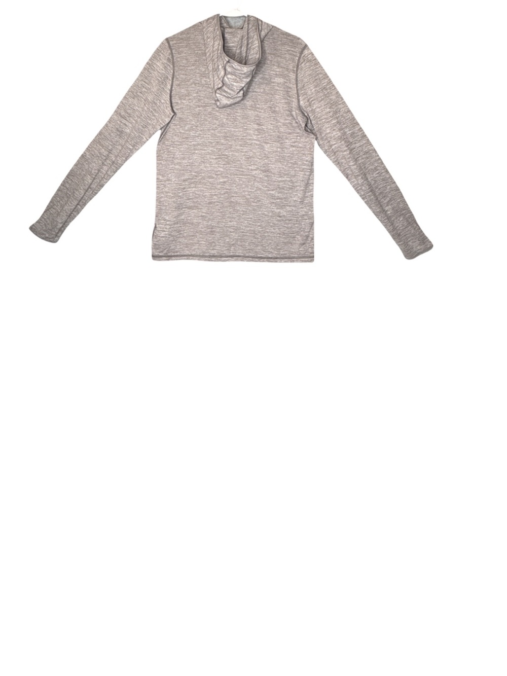 Patagonia Men's Heather Gray Hooded Long-Sleeve Shirt XS - Picture 5 of 7